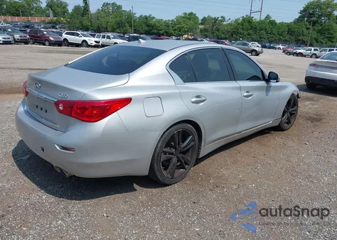 2015 Infiniti Q50 Premium z USA, uszkodzony, nr VIN JN1BV7AP6FM354690